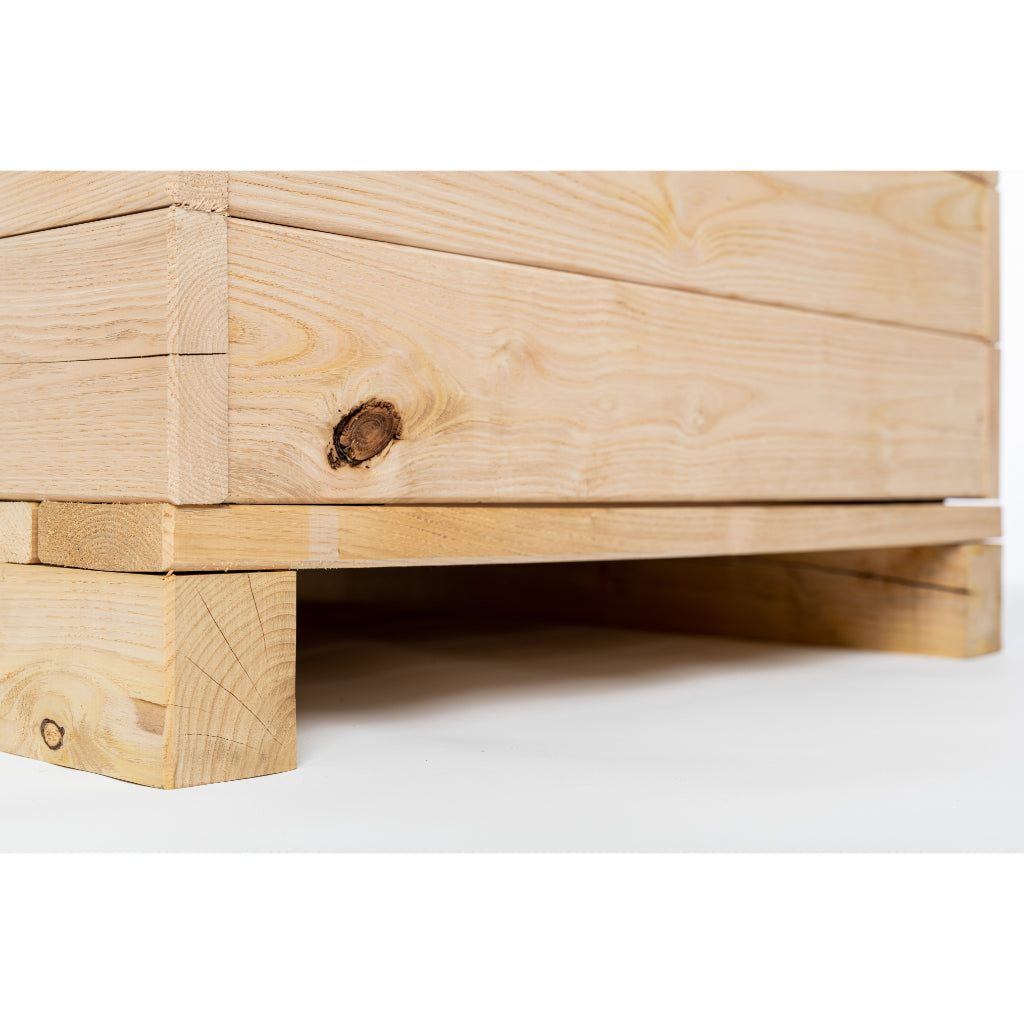 Bodenplatte und Standfüße Bio-Hochbeet-Komplettset, Detailansicht