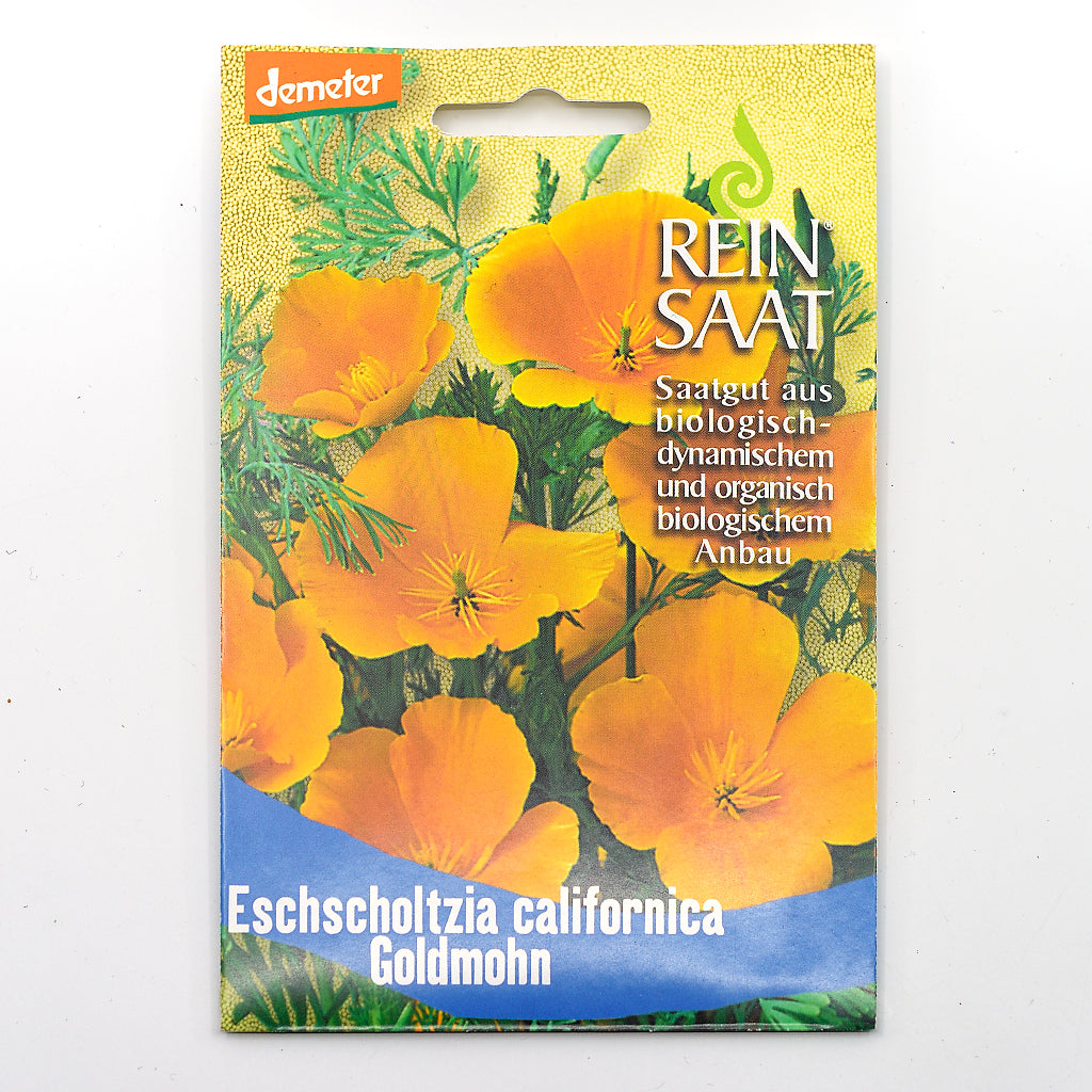 Portionstüte, Bio-Saatgut samenfest Kalifornischer Mohn Goldmohn